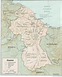 Map of Guyana showing the three counties - Map of Guyana showing the ...