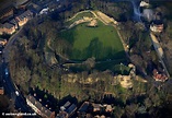 aeroengland | aerial photograph of Pontefract Castle in Wakefield West ...