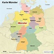 Karte Münster von ortslagekarte - Landkarte für Deutschland