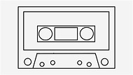 Cassette Tape Coloring Page - Free Printable Coloring Pages for Kids