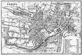 Old map of Kassel (Cassel) in 1887. Buy vintage map replica poster ...