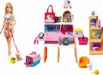 Barbie Doll and Pet Boutique Playset with 4 Pets and Accessories, for 3 ...