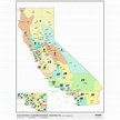 California 2022 Congressional Districts Wall Map by MapShop - The Map Shop