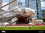 Jay Pritzker Pavilion designed by Frank Gehry, Millennium Park, Chicago ...