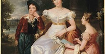 Portrait de Zoé Talon (1785-1852), comtesse Baschi du Cayla avec ses ...