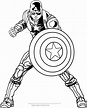 Dibujos Para Colorear Super Heroes Capitan America - Dibujos Para ...