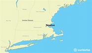 Where is Newton, MA? / Newton, Massachusetts Map - WorldAtlas.com