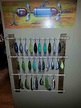 Lure display rack | Diy fishing lures, Fishing lures, Fishing lures display