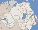 Large Detaile Road Map Of Northern Ireland With Cities Northern | All ...