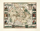 Historische Karte: Rheinland-Pfalz 1652 (PLANO) von Visscher