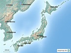 Japans Hauptinseln von Gnolls - Landkarte für Japan