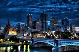 Wallpaper : blue, skyline, river, Melbourne, hour, yarra 5182x3455 ...
