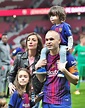 MADRID, SPAIN - APRIL 21: Andres Iniesta, his wife Anna Ortiz and their ...
