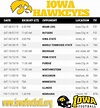 Iowa Hawkeyes Printable Football Schedule 2021 - FreePrintableTM.com ...