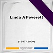 Linda A Peverett (1947-2000) *53, Grave #9314663 - Sysoon