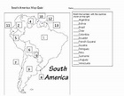 South America Map Quiz by Leonie Pickett | TPT