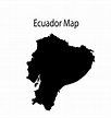 ecuador mapa silueta ilustración en fondo blanco 8630370 Vector en Vecteezy