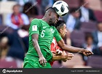 Omar Hawsawi Saudi Arabia Heads Ball Player Russia Group Match – Stock ...
