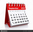 Calendrier Septembre 2018 image libre de droit par klenger © #156937650
