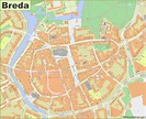 Breda City Center Map - Ontheworldmap.com