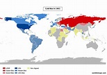 Cold war maps - World in maps