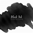 black watercolor ink stain vector design illustration - Download Free ...