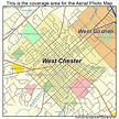 Aerial Photography Map of West Chester, PA Pennsylvania
