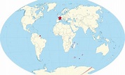 Francia en el mapa mundial: países circundantes y ubicación en el mapa ...