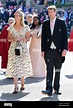 Lady Edwina Louise Grosvenor and Dan Snow (right) arrives at St George ...