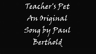 Teacher's Pet Lyric Video - YouTube