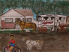 Johnsons Milk Wagon Pulled by a Horse Painting by Kathy Marrs Chandler ...