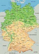 High Detailed Germany Physical Map Stock Illustration - Download Image ...
