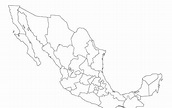 Mapa de Mexico: Mapa de Mexico en Blanco y Negro