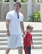 Semi-Exclusive… Mark Wahlberg & Son Brendan Leaving A Church In Los ...