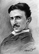 Nikola Tesla by MalachiDesigns on DeviantArt Pencil Portrait Drawing ...