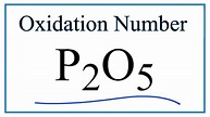 How to find the Oxidation Number for P in P2O5 - YouTube