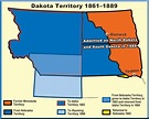 (1861-1866) Dakota Territory Genealogy Map, Yankton, City Journal ...