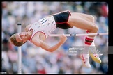 Dwight Stones does the high jump during the US Olympic Trials in Los ...