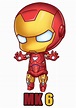 Iron Man MK-6 | Avengers caricatura, Dibujos kawaii, Dibujos marvel