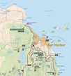 Tourist Map of Surroundings of Bar Harbor - Ontheworldmap.com