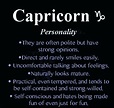 Capricorn Characteristics