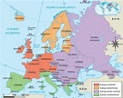 Mapa da Europa - Mapa político, mapa físico, mapa dos pontos turísticos