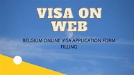 How to fill Belgium visa on web form. Belgium online visa application ...