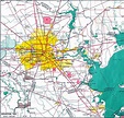 Mapas Detallados de Houston para Descargar Gratis e Imprimir