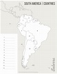 South America: Countries Printables - Map Quiz Game | Spanish speaking ...