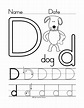 Have Fun Learning English: The letter D