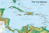 The Caribbean | Caribbean islands map, Caribbean, Island map