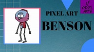 REGULAR SHOW Benson Pixel Art - YouTube