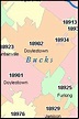 BUCKS County, Pennsylvania Digital ZIP Code Map