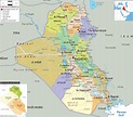 Detailed Political Map of Iraq - Ezilon Maps